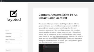 
                            10. Connect Amazon Echo To An iHeartRadio Account - krypted.com