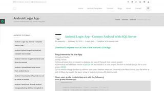 
                            2. Connect Android to SQL Server - Login App In Android - Seotoolzz