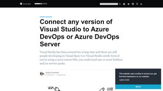 
                            12. Connect any version of Visual Studio to Azure DevOps or Team ...