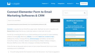 
                            11. Connect Elementor Form to Major Email Marketing Softwares & CRM