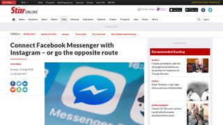 
                            10. Connect Facebook Messenger with Instagram – or go the opposite ...