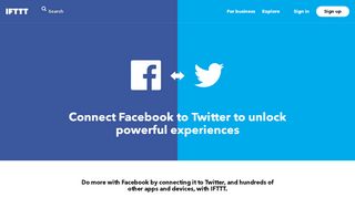 
                            6. Connect Facebook to Twitter - IFTTT