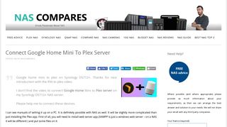
                            10. connect Google Home Mini to Plex server - NAS Compares