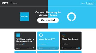 
                            10. Connect Harmony to Amazon Alexa - IFTTT