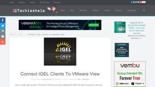 
                            9. Connect IGEL Clients To VMware View Guide - Techieshelp.com