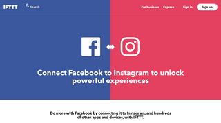 
                            10. Connect Instagram to Facebook - IFTTT.com