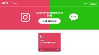 
                            3. Connect Instagram to SMS - IFTTT