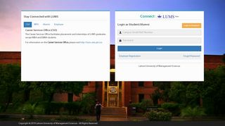 
                            3. Connect Login - LUMS