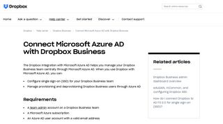 
                            11. Connect Microsoft Azure AD with Dropbox Business – Dropbox Help