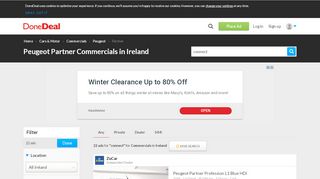
                            8. connect: Peugeot Partner Commercials For Sale in Ireland - DoneDeal ...