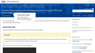 
                            8. Connect Planning Analytics Workspace Local to Cognos TM1 and ...