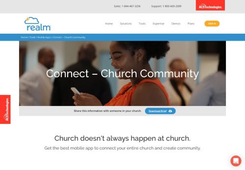 
                            10. Connect – Realm's mobile app for churches | ACS Technologies