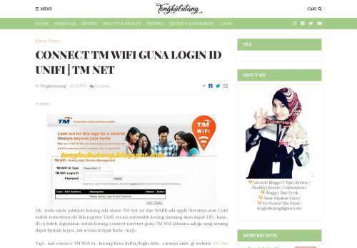 
                            11. CONNECT TM WIFI GUNA LOGIN ID UNIFI | TM NET - Sharing My ...