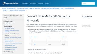 
                            10. Connect to a Multicraft server in Minecraft - Bitnami Documentation