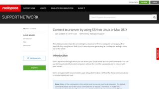 
                            2. Connect to a server by using SSH on Linux or Mac OS X
