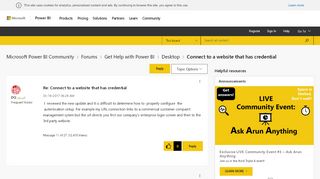 
                            7. Connect to a website that has credential - Page 2 - Microsoft Power BI ...