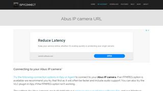 
                            11. Connect to Abus IP cameras