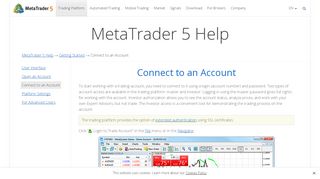 
                            13. Connect to an Account - Getting Started - MetaTrader 5