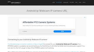 
                            1. Connect to Android Ip Webcam IP cameras