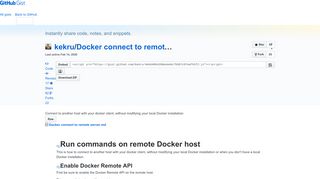 
                            4. Connect to another host with your docker client, without modifying your ...