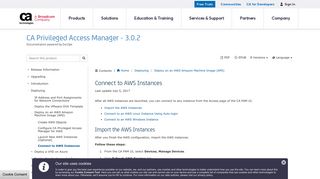 
                            11. Connect to AWS Instances - CA Privileged Access Manager - 3.0.2 ...