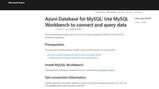 
                            13. Connect to Azure Database for MySQL from MySQL Workbench ...