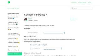 
                            11. Connect to Barclays    – Chip