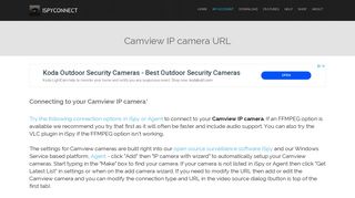 
                            1. Connect to Camview IP cameras