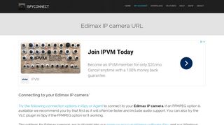 
                            3. Connect to Edimax IP cameras