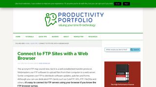 
                            9. Connect to FTP Sites with a Web Browser • Productivity Portfolio