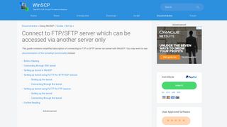 
                            9. Connect to FTP/SFTP server which can be accessed via another ...