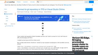 
                            6. Connect to git repository in TFS or Visual Studio Online - Stack ...