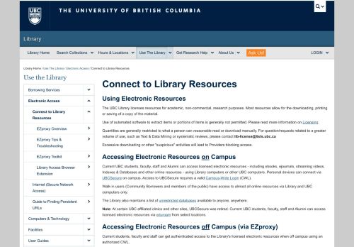 
                            7. Connect to Library Resources | Use The Library