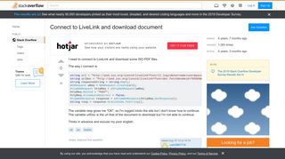 
                            10. Connect to LiveLink and download document - Stack Overflow