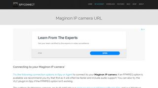 
                            8. Connect to Maginon IP cameras