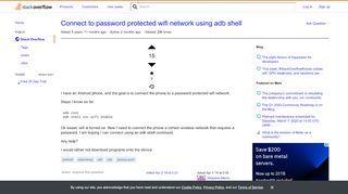 
                            8. Connect to password protected wifi network using adb shell - Stack ...