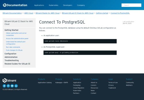 
                            5. Connect to PostgreSQL - Bitnami Documentation