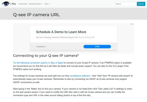 
                            1. Connect to Q-see IP cameras