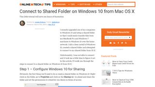 
                            3. Connect to Shared Folder on Windows 10 from Mac OS X