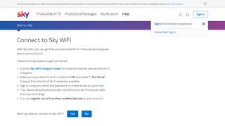 
                            8. Connect to Sky WiFi | Sky Help | Sky.com
