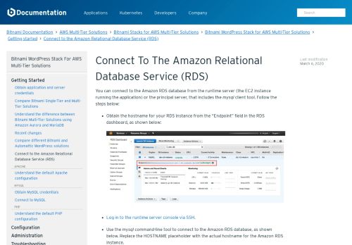 
                            12. Connect to the Amazon Relational Database Service (RDS)