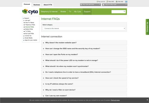 
                            12. Connect to the Internet | Cyta