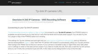 
                            11. Connect to Tp-link IP cameras