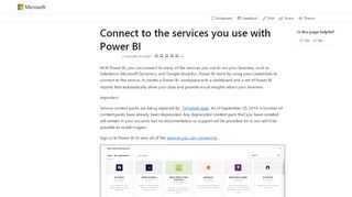 
                            13. Connect to UserVoice with Power BI - Power BI | Microsoft Docs