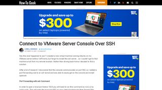 
                            12. Connect to VMware Server Console Over SSH - How-To Geek