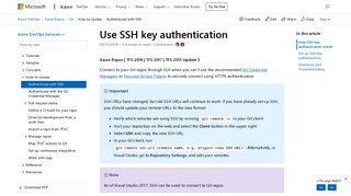 
                            5. Connect to your Git repos with SSH - Azure Repos | Microsoft Docs