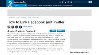 
                            13. Connect Twitter to Facebook - How to Link Facebook and Twitter ...