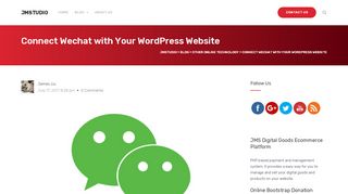 
                            4. Connect Wechat with Your WordPress Website - JMStudio