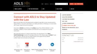 
                            11. Connect with ADLS to Stay Updated with the Law