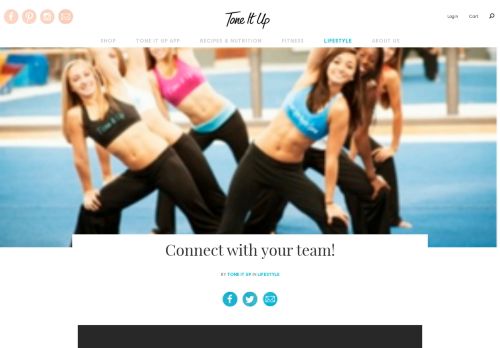 
                            10. Connect with your team! - ToneItUp.com